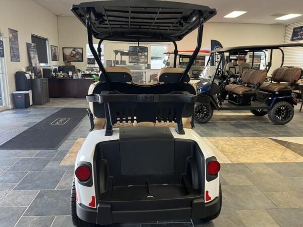 Rear view of 2024 E-Z-GO Freedom RXV ELiTE Lithium Bright White in Orlando Florida