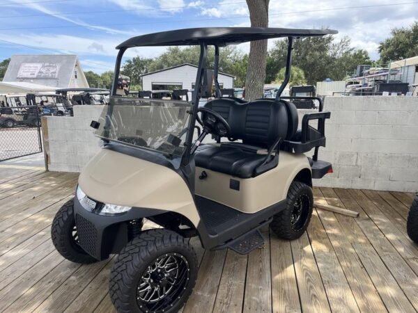 Dashboard of 2024 E-Z-GO Valor 4 EX1 Gas Dune Special Edition in Nashville Tennessee