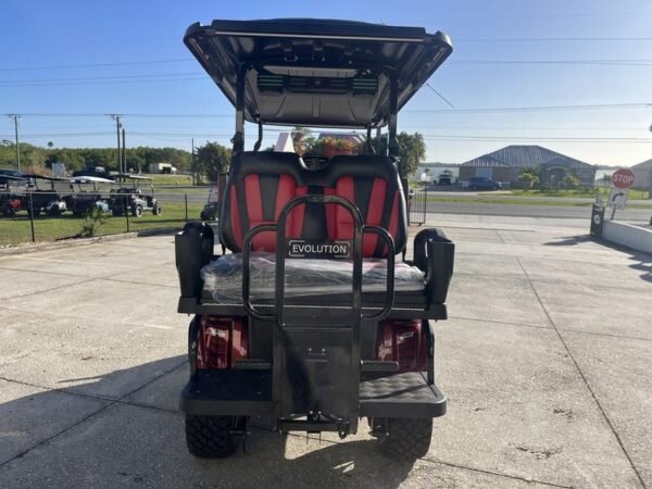 Rear view of the Evolution D5 Maverick 2+2 with flip-down rear seat