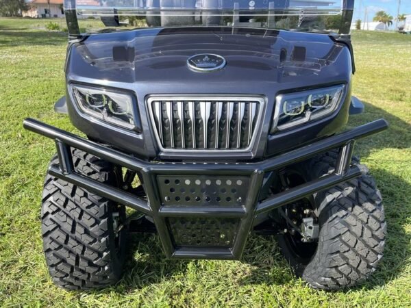 2025 Evolution D5-Maverick 4 Plus black golf cart with lithium battery