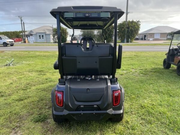Four-passenger seating of 2025 Evolution D5-Ranger 4 Black golf cart available in Florida with export and nationwide delivery