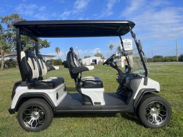 Side profile of 2025 Evolution D5-Ranger 4 White available in South Carolina with export and nationwide delivery