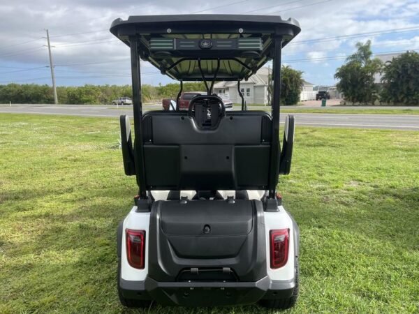 Dashboard of 2025 Evolution D5-Ranger 6 White golf cart available in Michigan with nationwide and export delivery