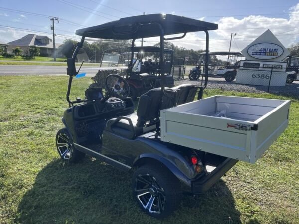 Seating of 2025 Evolution Turfman 200 black utility vehicle available in Virginia