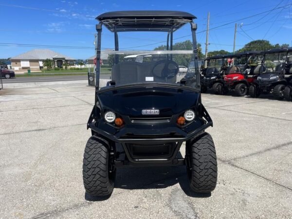 Front view of 2025 E-Z-GO Liberty ELiTE Lithium Black 4.2 in Buffalo New York