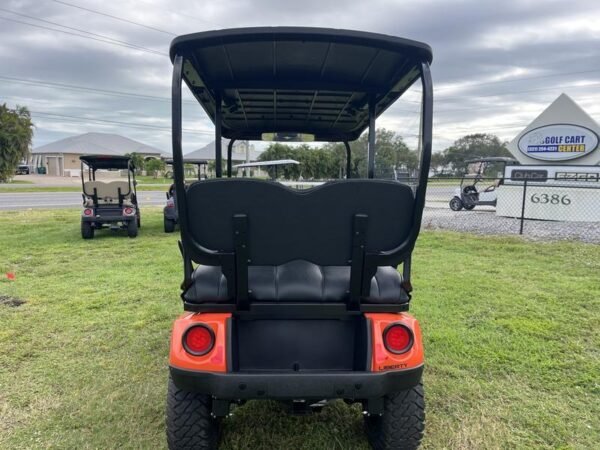 Rear cargo area of 2025 E-Z-GO Liberty ELiTE Lithium Solar Flare in Charleston South Carolina