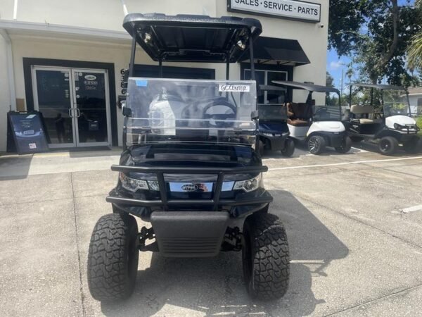 Front view of 2026 Star EV Capella 2+2 Lifted at PGA National Resort in Palm Beach, Florida.