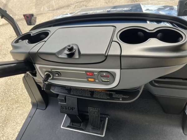 Dashboard and controls of 2026 Club Car Onward Lifted 4 Passenger Gas Georgia