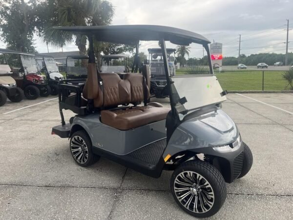 Front view of 2026 E-Z-GO RXV 4 Touring ST ELiTE Lithium Slate in Birmingham Alabama