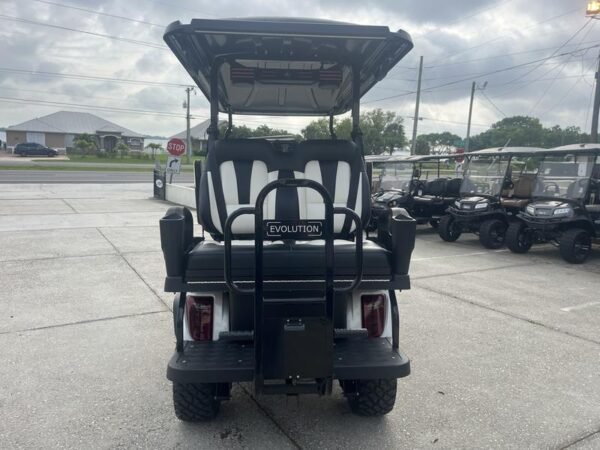 Luxury design details of 2025 Evolution D5 Maverick 2+2 golf cart