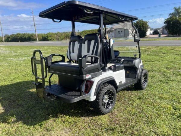 Street legal 2025 Evolution D5-Ranger 2+2 white electric golf cart for sale California delivery USA