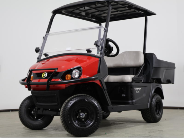2025 Cushman Hauler 800 ELiTE Lithium utility vehicle in flame red