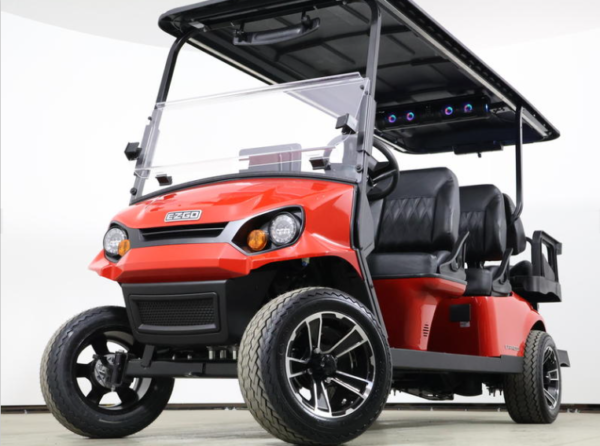 2026 E-Z-GO Express 6 Touring STL 13.5 HP EFI Gas 6-Passenger Golf Cart – Flame Red — photo 9