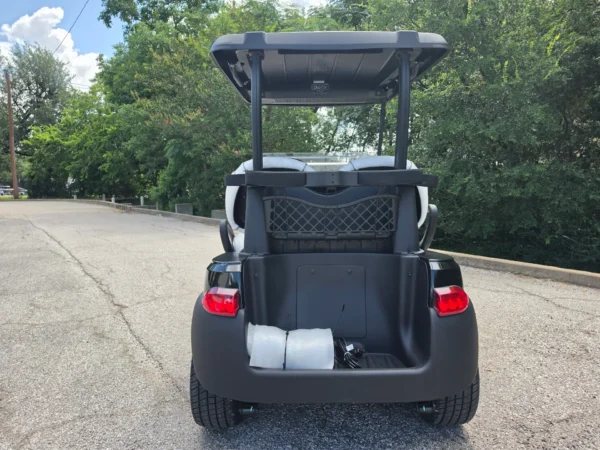 Rear view of the Club Car Onward 2 Passenger with rear cargo area