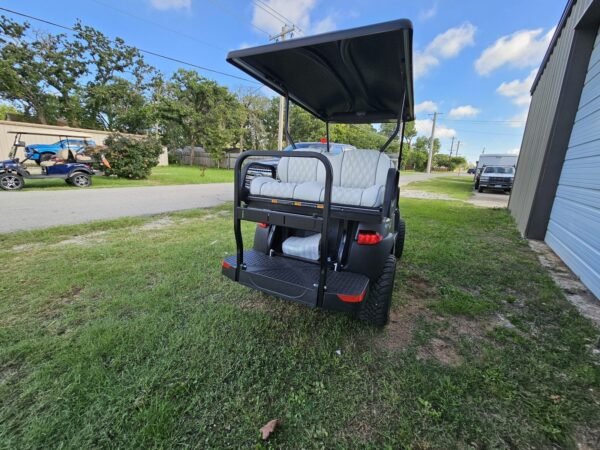 Rear-facing back seat of the Club Car Onward Lifted 4 Passenger
