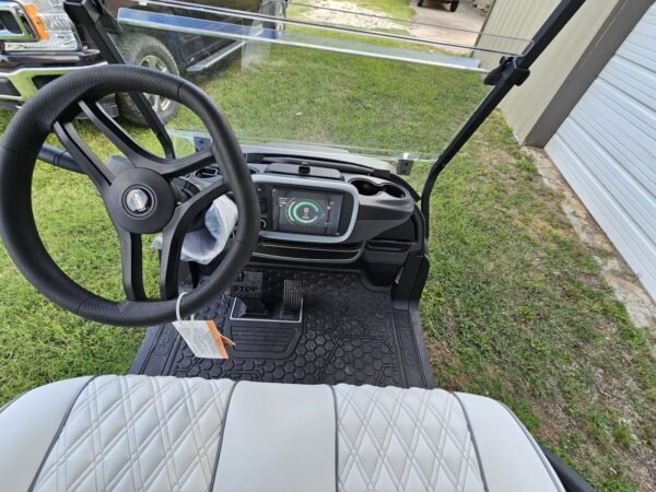Club Car Onward driver area and steering wheel