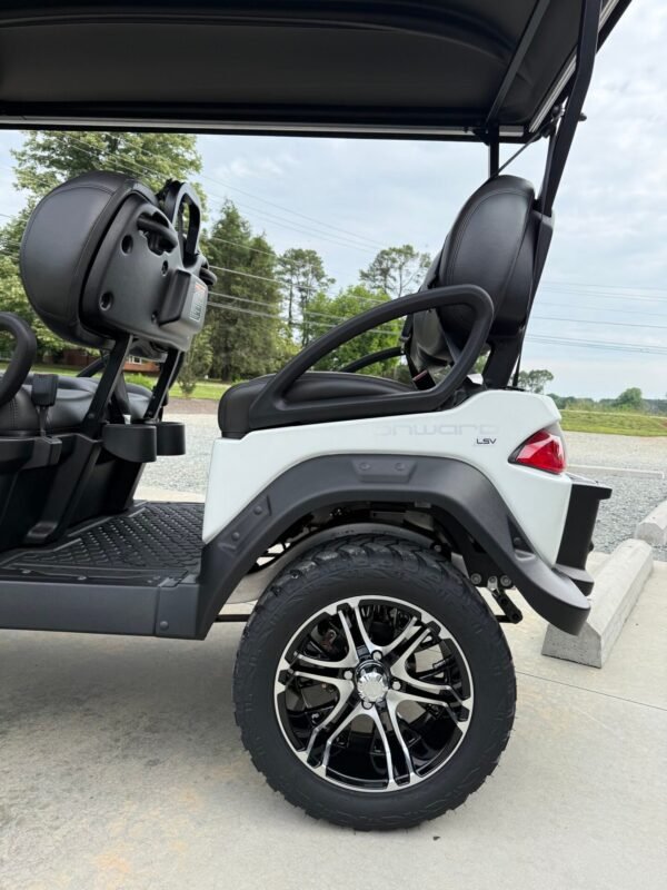 Rear seat entry on the Club Car Onward 4 Forward